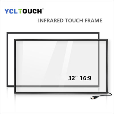 Infrared touch frame for gaming table